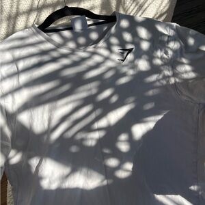 Gymshark White Long Sleeve Tee